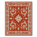 Red Traditional Persian Red Traditional Persian Floral Area Rug