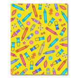 Playful Crayon Doodle Area Rug