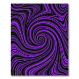 Purple Hypnotic Purple Swirl Area Rug
