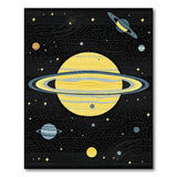 Cosmic Saturn Jupiter Planets Area Rug