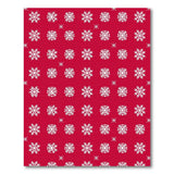 Red Snowflake Sparkle Area Rug