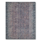 Navy and Pink Geometric Distressed Area Rug