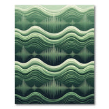 Emerald Wave Abstract Abstract Area Area Rug