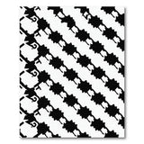 Black White Diagonal Starburst Geometric Rug