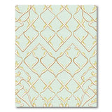 Teal Floral Trellis Area Rug