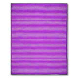Purple White Striped Woven Area Rug