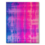 Vibrant Ombre Blue-Pink Abstract Area Rug