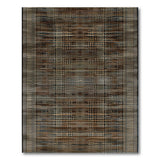 Brown Tan Heritage Tribal Dot Area Rug