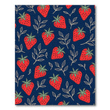 Strawberry Delight Fruit Pattern Area Rug