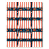 Red Striped Awning Cafe Area Rug