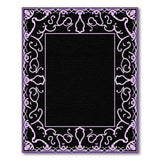 Ornate Purple Persian Border Area Rug