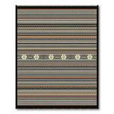 Tribal Geometric Stripe Area Rug