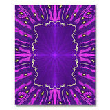 Purple Geometric Starburst Area Rug