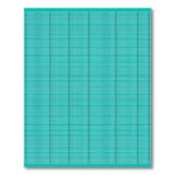Geometric Modern Blue and Teal Teal Grid Geometric Area Rug