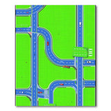 Cartoon Highway Roads Play Rug