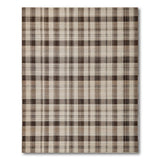 Brown and Tan Rustic Farmhouse Brown Tan Plaid Rustic Farmhouse Area Rug