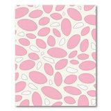 Playful Pink Oval Abstract Area Rug