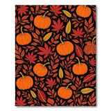 Autumn Pumpkin Harvest Pattern Area Rug