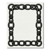 Nautical Rope Chain Border Rug
