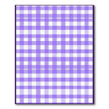 Lavender Gingham Checkered Area Rug