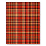 Red Bold Red Tartan Plaid Area Rug