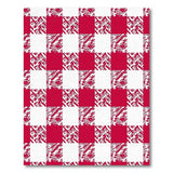 Bold Red Zigzag Check Area Rug