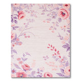 Blush Pink Floral Vintage Pink Area Rug