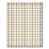 Beige Tan Plaid Rustic Farmhouse Area Rug