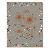 Grey Atomic Starburst Area Rug