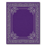 Purple Ornate Border Area Rug