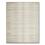 Beige Dotted Border Woven Area Rug
