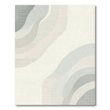 Abstract Layered Waves Area Rug