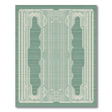 Ornate Green Lattice Arch Border Rug