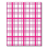 Bold Pink Grid Checkered Area Rug