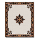 Traditional Persian Ornate Gold Medallion Beige Area Rug