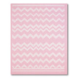 Pink Chevron Zigzag Area Rug