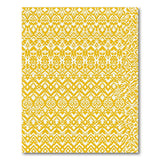 Vibrant Yellow Geometric Area Rug