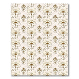Elegant Beige Floral Damask Area Rug