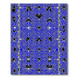Spooky Spider Web Blue Area Rug