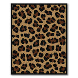 Leopard Print Brown Tan Boho Area Rug