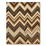 Brown Tan Zigzag Chevron Heritage Rug