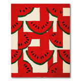 Watermelon Patchwork Area Rug