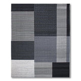 Geometric Modern Black White Geometric Patchwork Area Rug