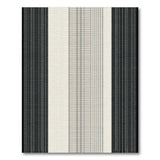 Black and White Bold Vertical Stripe Bold Black White Vertical Stripe Area Rug