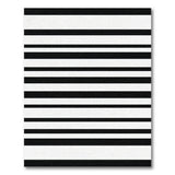 Bold Black White Striped No. 27 Area Rug