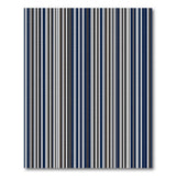 Modern Navy Vertical Striped Area Rug
