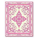 Traditional Persian Pink Floral Medallion Persian Area Rug