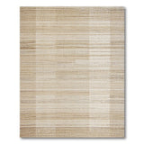 Beige Textured Geometric Stripe Area Rug
