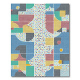 Vibrant Geometric Polka Dot Area Rug