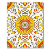 Vibrant Sunflower Medallion Persian Rug